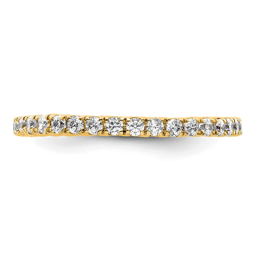 True Origin 14k 1/2 carat Lab Grown Diamond VS  D E F  Size 6.5 Eternity Band