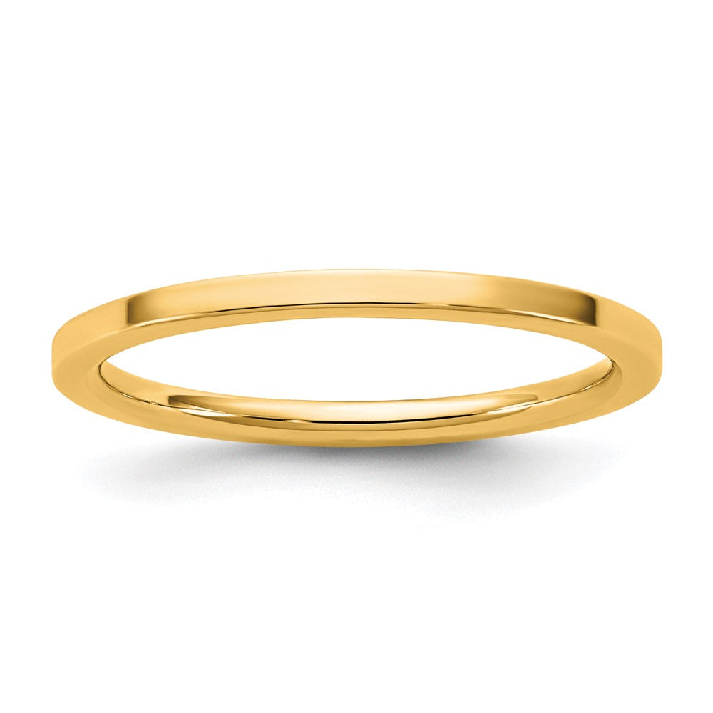 14KY 1.5mm Standard Flat Comfort Fit Band Size 5.5
