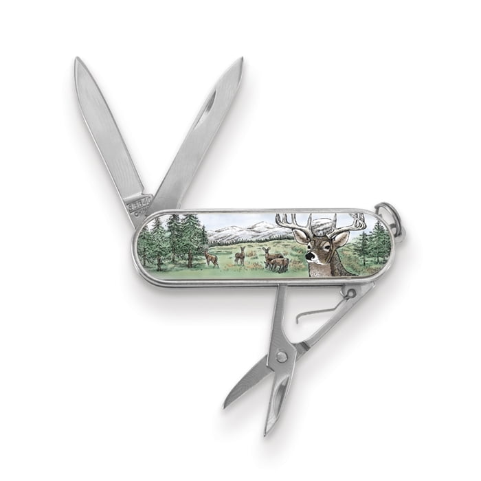 Barlow Designs Color Deer Portrait Multifunction Knife GM14453