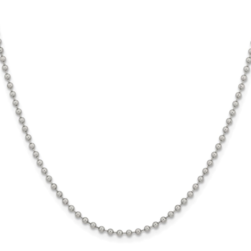 Stainless Steel Polished 2.4mm 30in Ball Chain