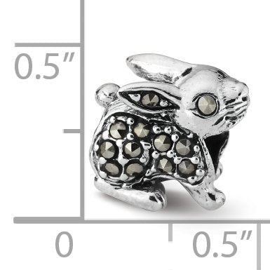Sterling Silver Reflections Marcasite Rabbit Bead
