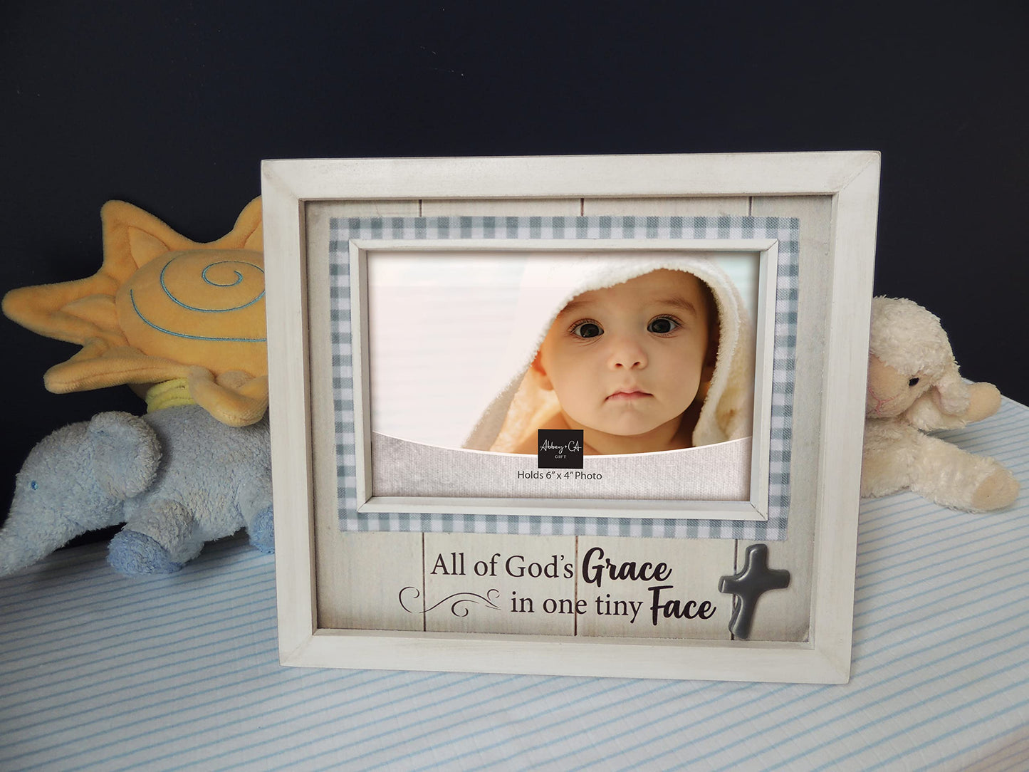 Abbey & CA Gift One Tiny Face Baby Frame W/ Easel Back & Hanger