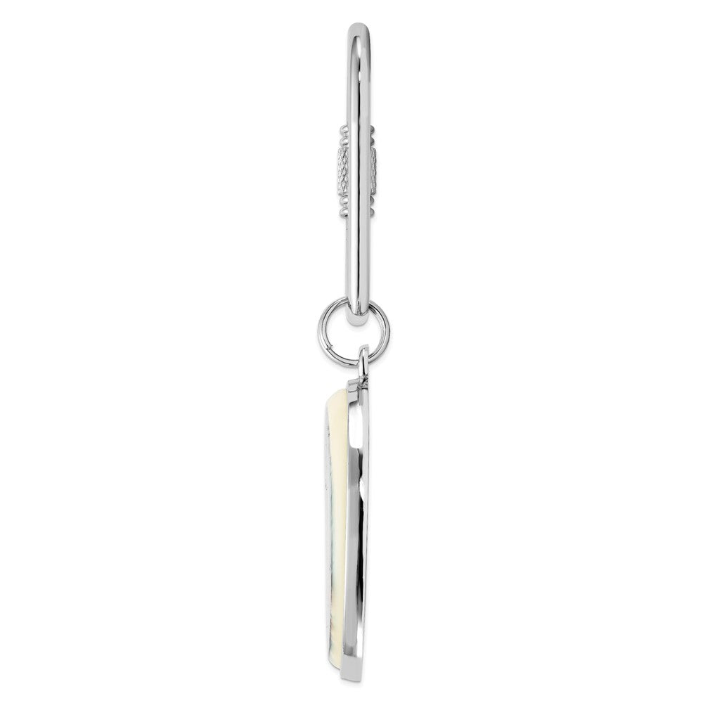 Barlow Designs Color Fisherman Oval Key Chain