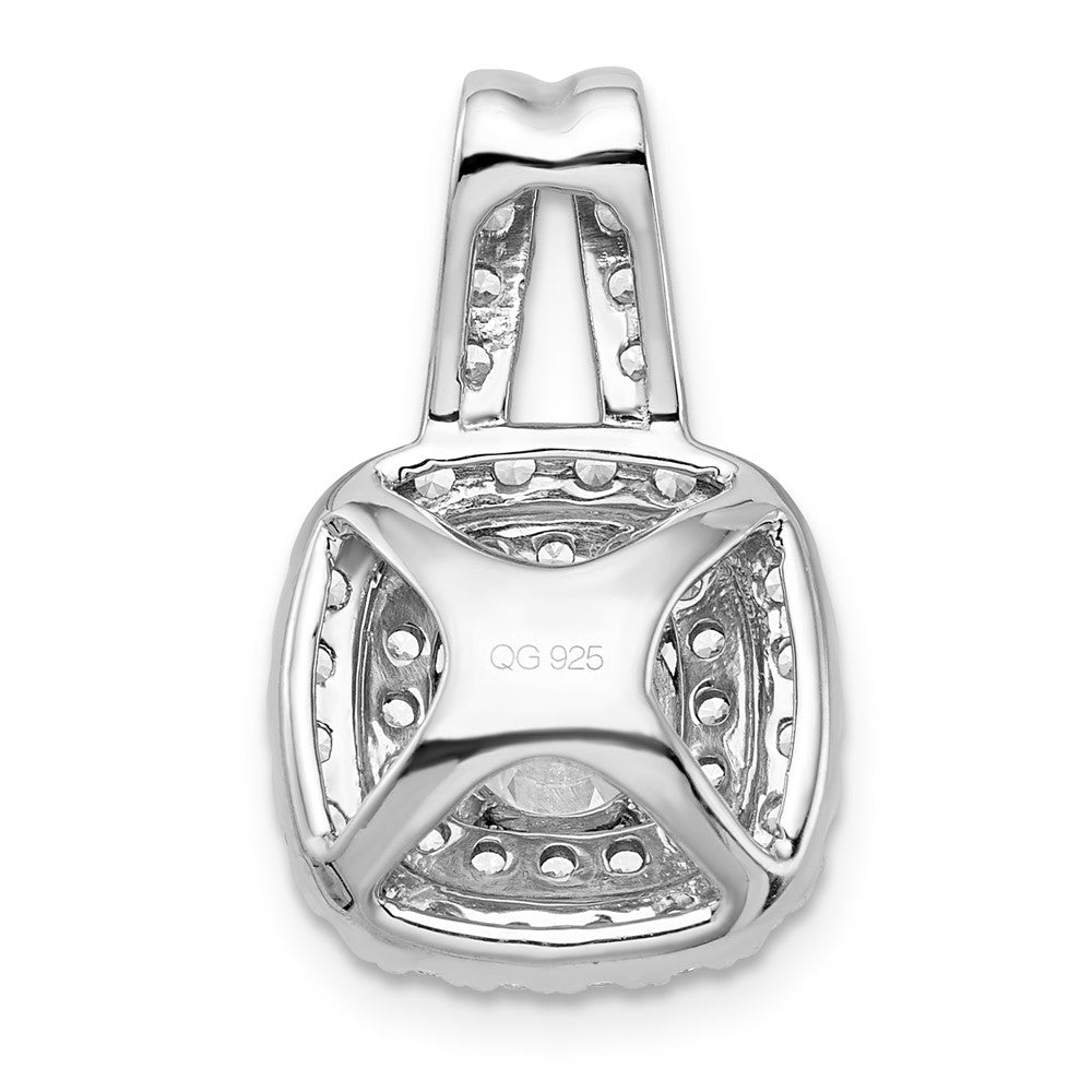 14kw VS/SI+ G+ Lab Grown Diamond Double Halo Pendant
