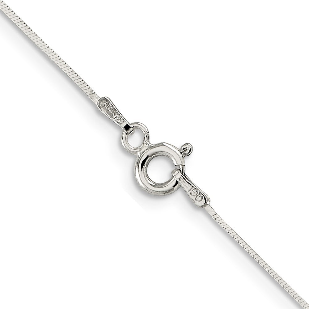 Sterling Silver .7mm Square Snake Chain 24 Inches