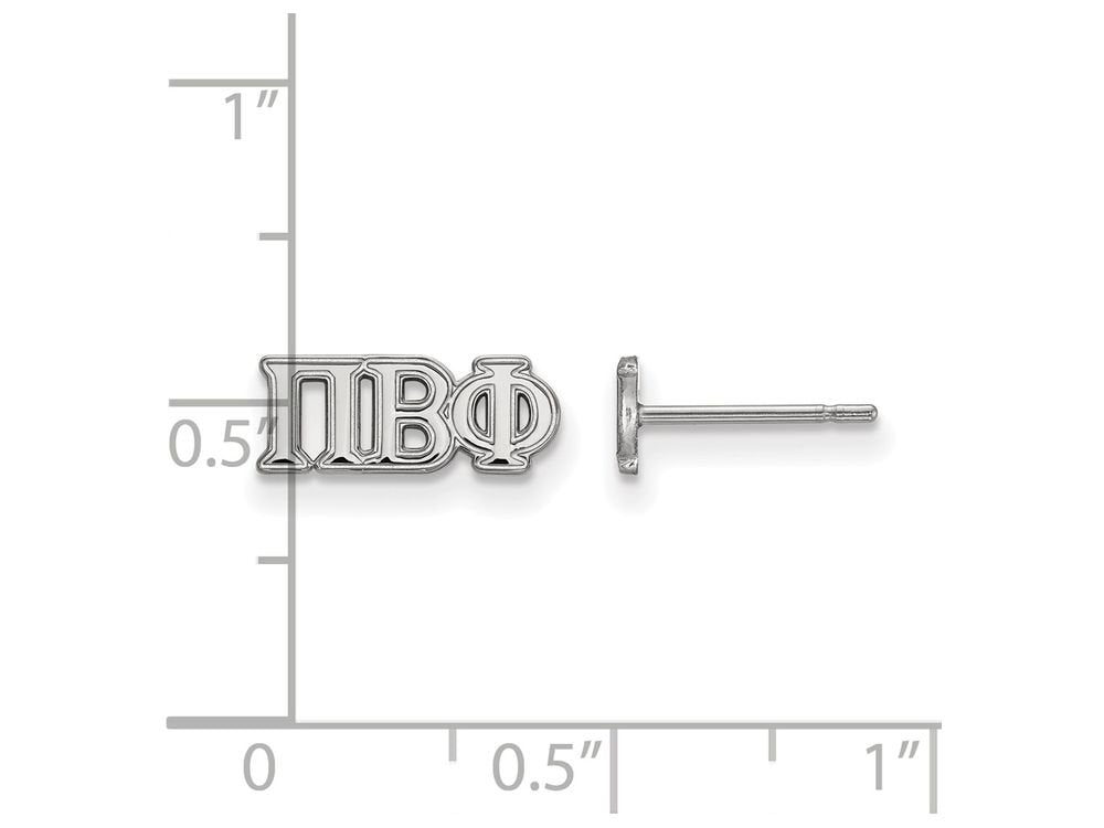 Sterling Silver Official Licensed Greek Sororities Pi Beta Phi (???) XS Post Earrings