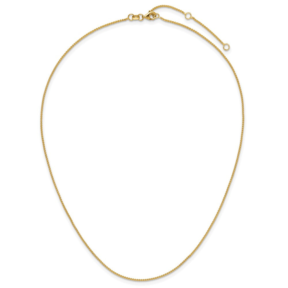 10k 1mm Baby Spiga 1in+1in Adjustable Chain