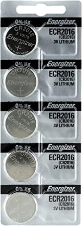 Pkg/(5) CR2016 Energizer Lithium Batteries Tear Strip