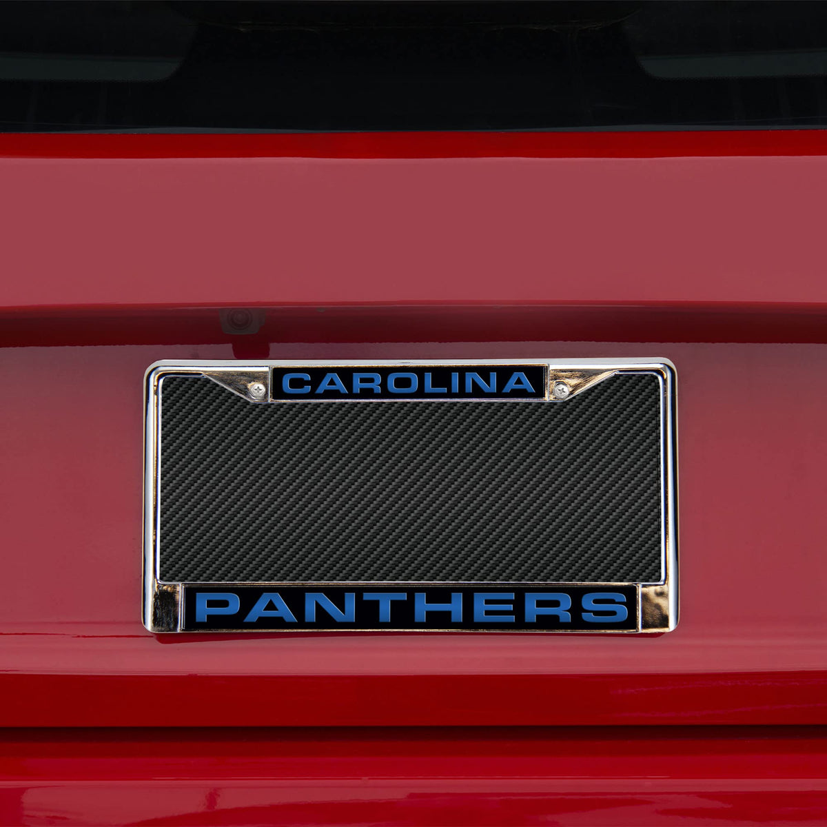 Generic Brand NFL Carolina Panthers Laser Chrome Frame