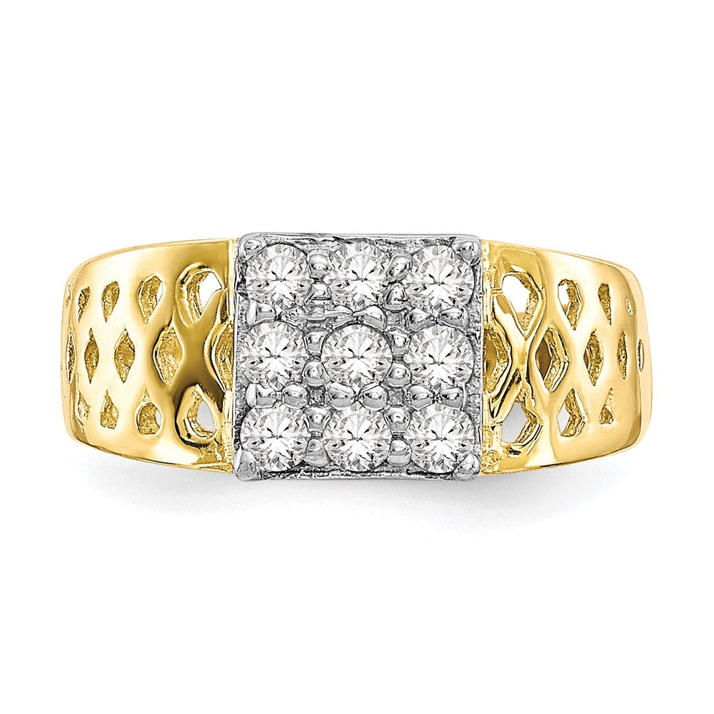 10k CZ Baby Ring Size 1.5