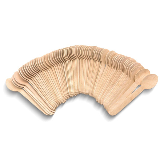 150-Piece Disposable Eco-friendly Wooden Spoons QGM22664