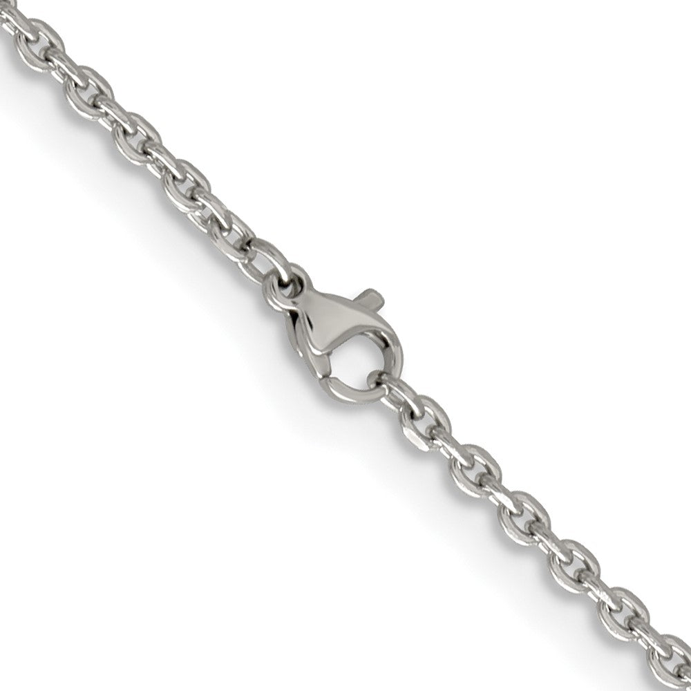 Stainless Steel Polished 2.7mm 22in Cable Chain