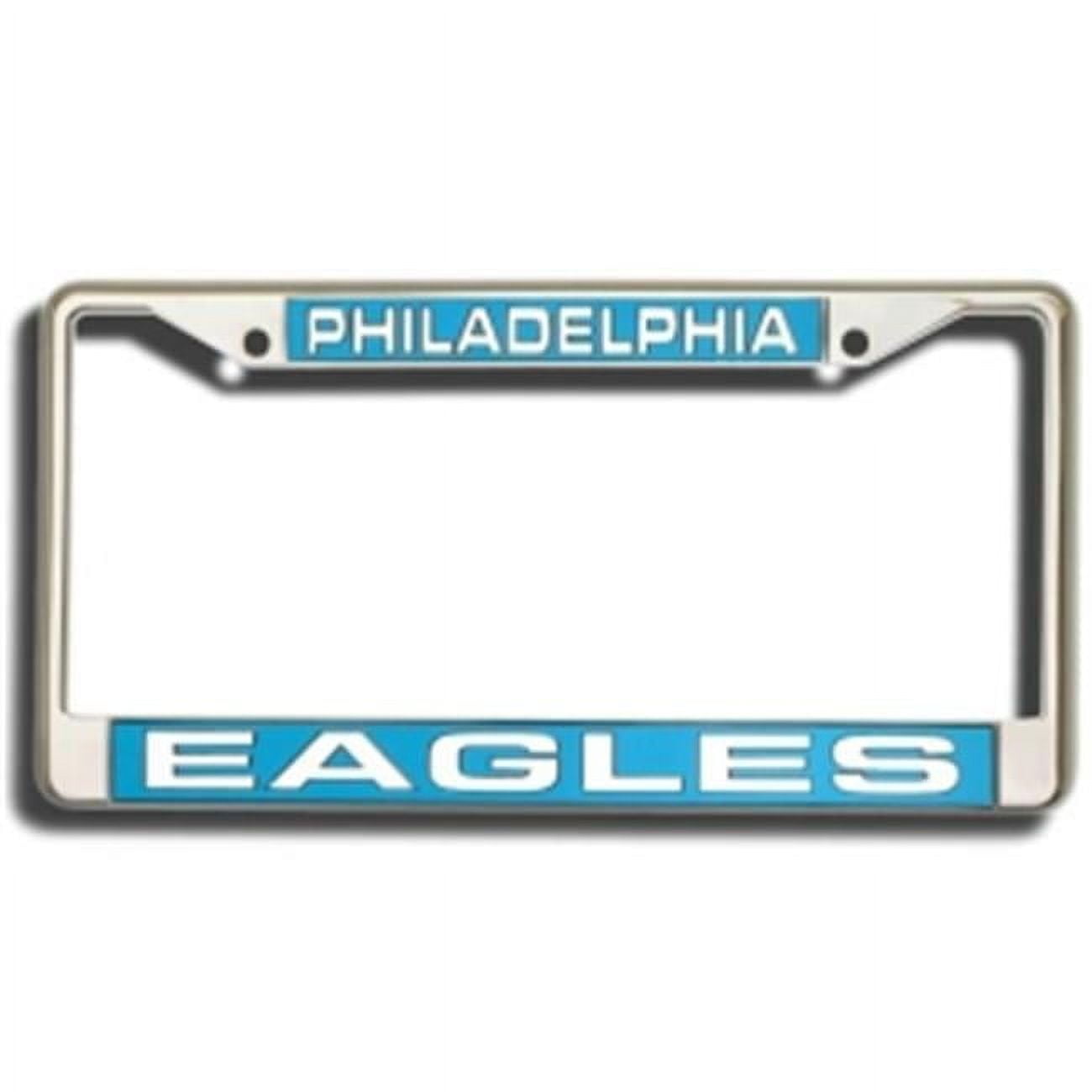 NFL Philadelphia Eagles Green Laser Chrome Acrylic License Plate Frame QGC7094