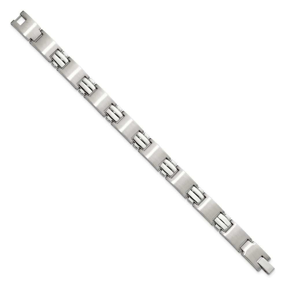 Stainless Steel Brushed and Polished 8.5in Bracelet 8.5 inches