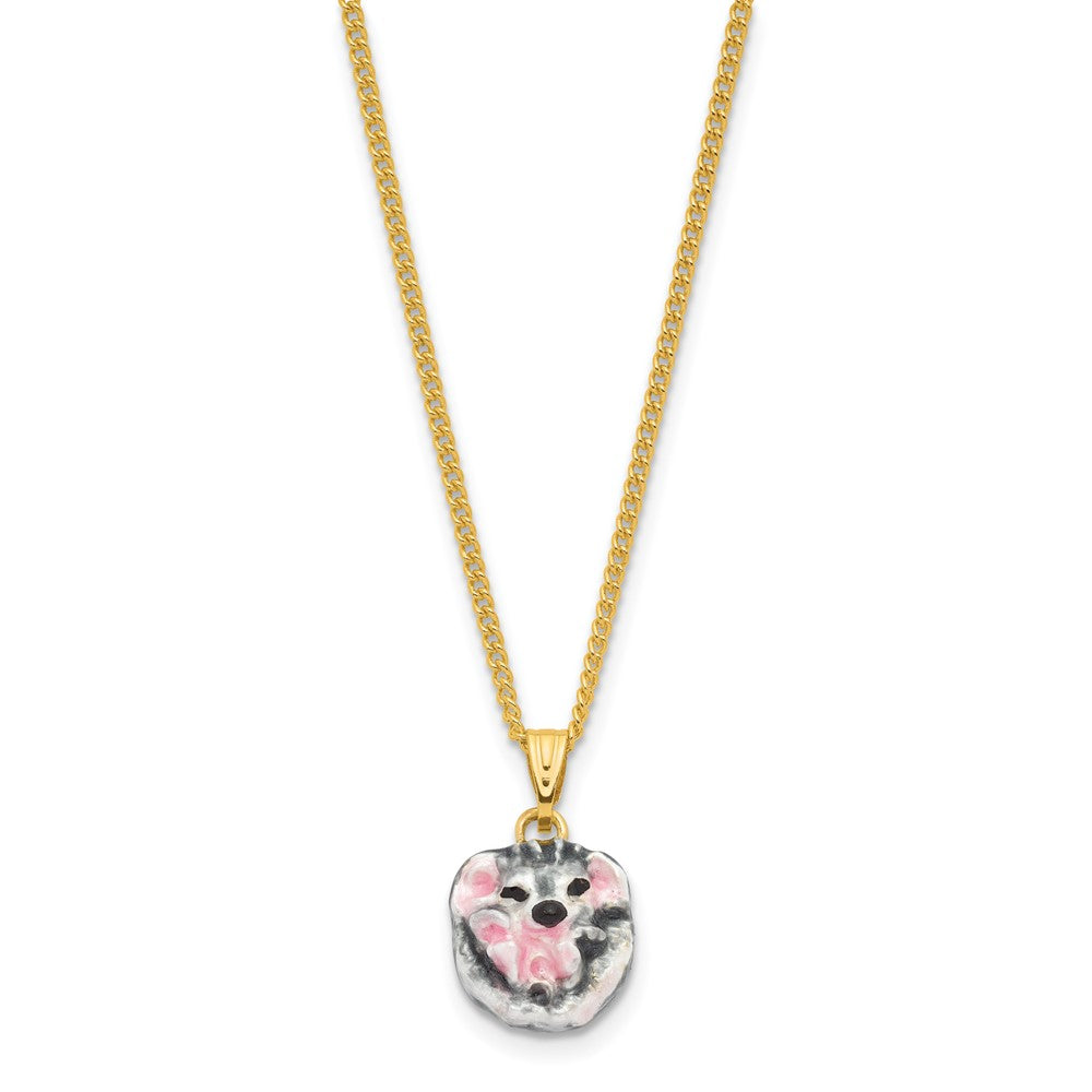 Luxury Giftware by Jere Bejeweled HILLARY Balled Up Hedgehog Trinket Box with Matching 18 inch Necklace