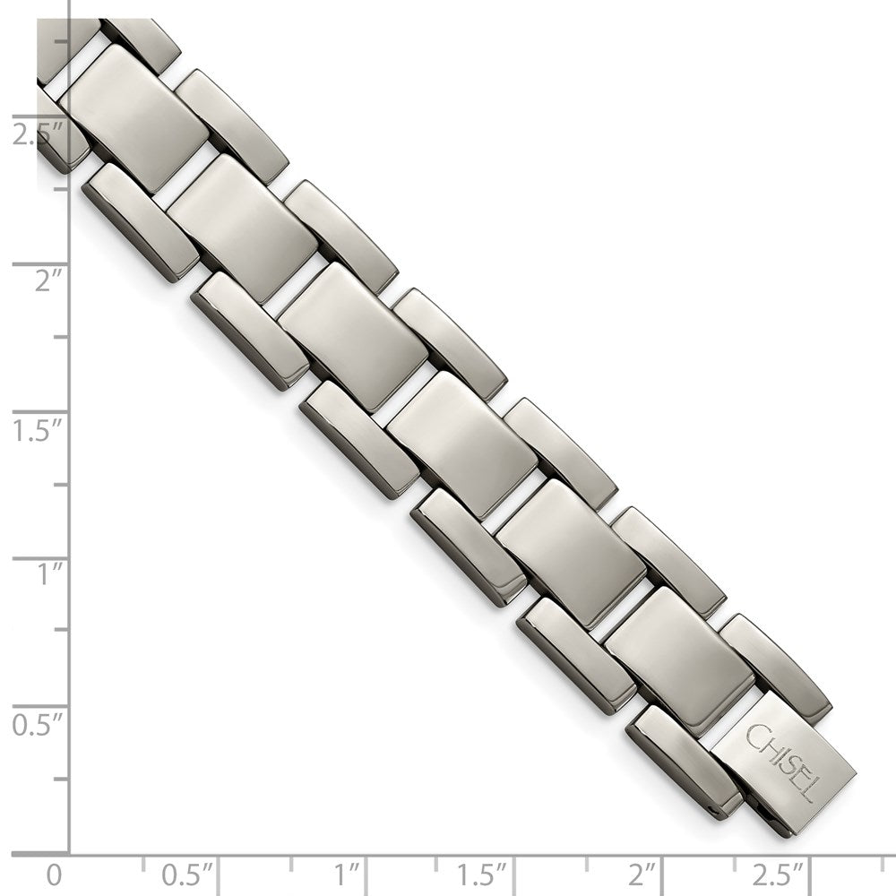 Titanium Polished 8.5in Bracelet 8.5 inches