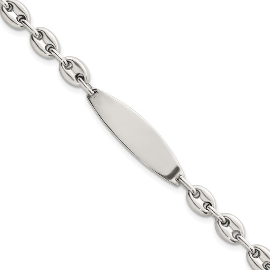 Sterling Silver Polished 6.25mm Mariner/Anchor Link 7.25 Inch ID Bracelet