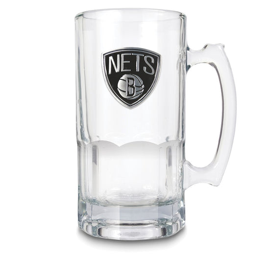 NBA Brooklyn Nets Glass 32 ounce Macho Mug