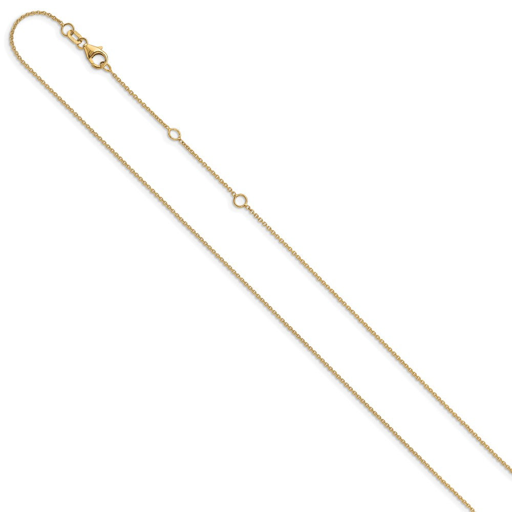 10k 1.1mm Round Cable 1in+1in Adjustable Chain