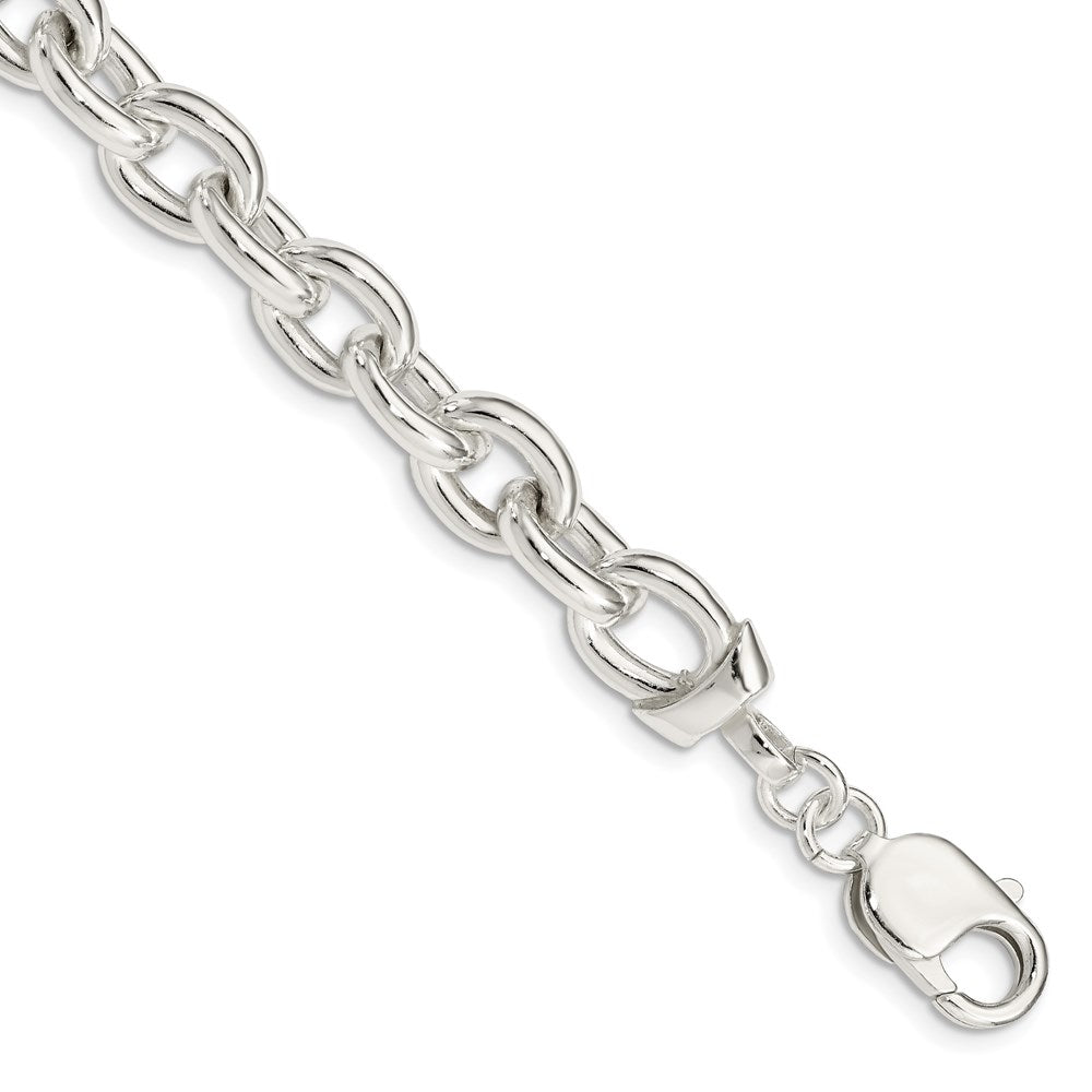 Sterling Silver Fancy Link Bracelet 7.5 inches