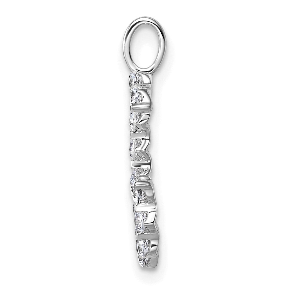 True Origin 14k White Gold 1/2 carat Lab Grown Diamond VS DEF Alphabet G Pendant