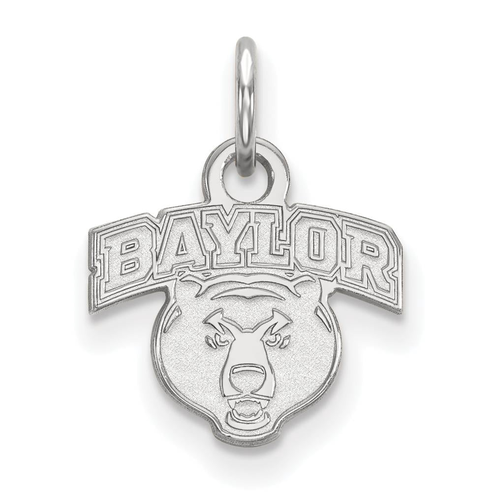 Sterling Silver Baylor U XS (Tiny) Bears Charm or Pendant