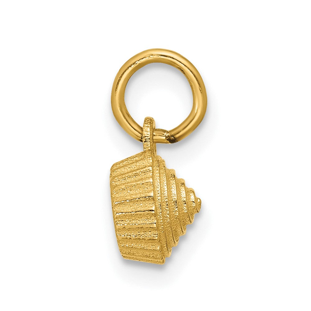 14K Polished Cupcake Pendant