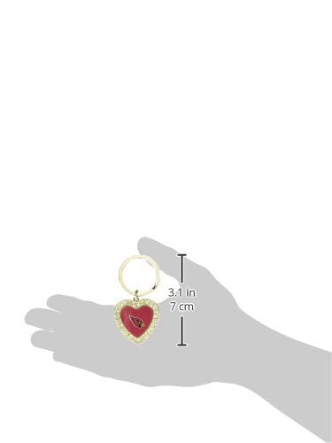 Arizona Cardinals Bling Rhinestone Heart Keychain
