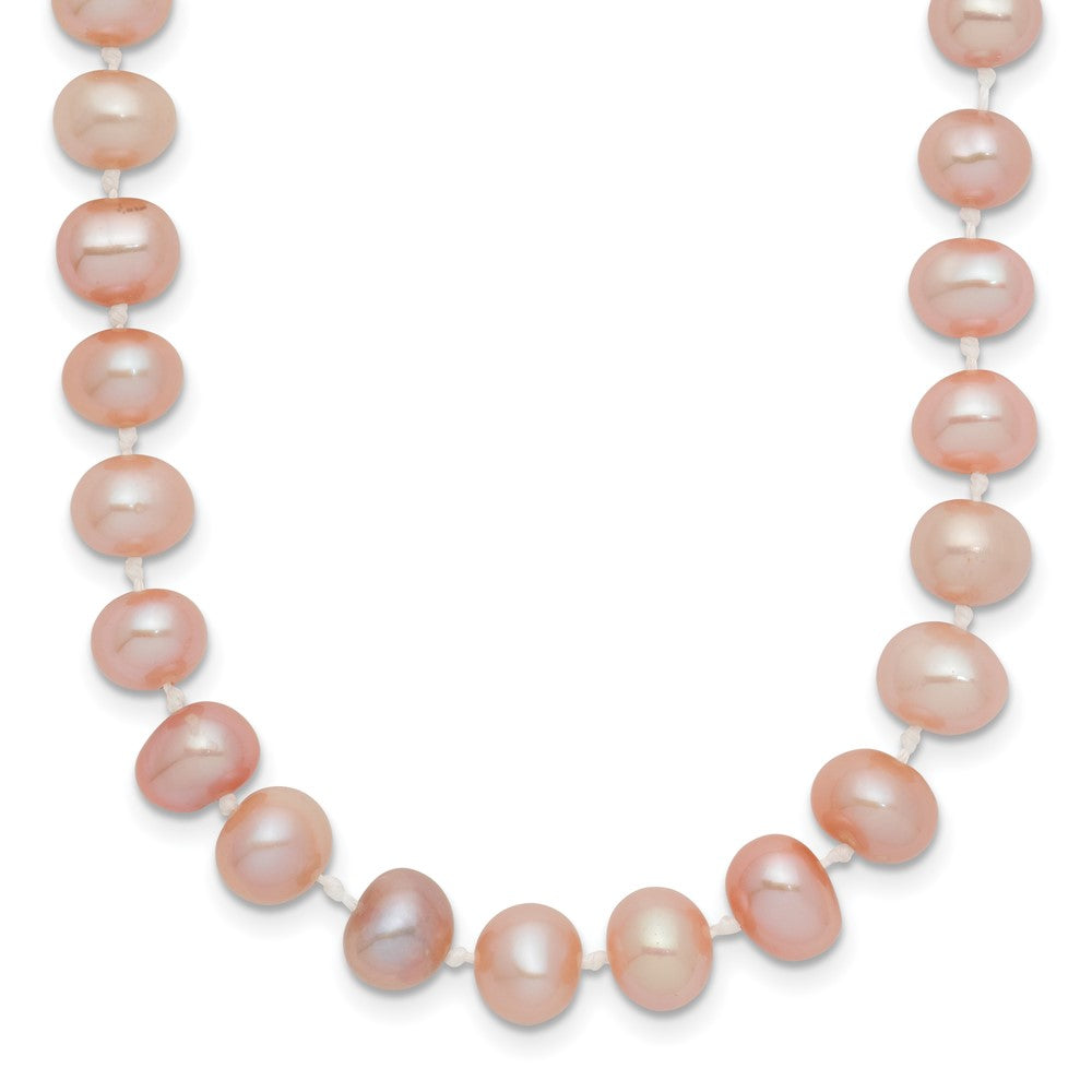 14k 6-7mm Pink Near-Round Freshwater Cultured Pearl 20 inch Necklace