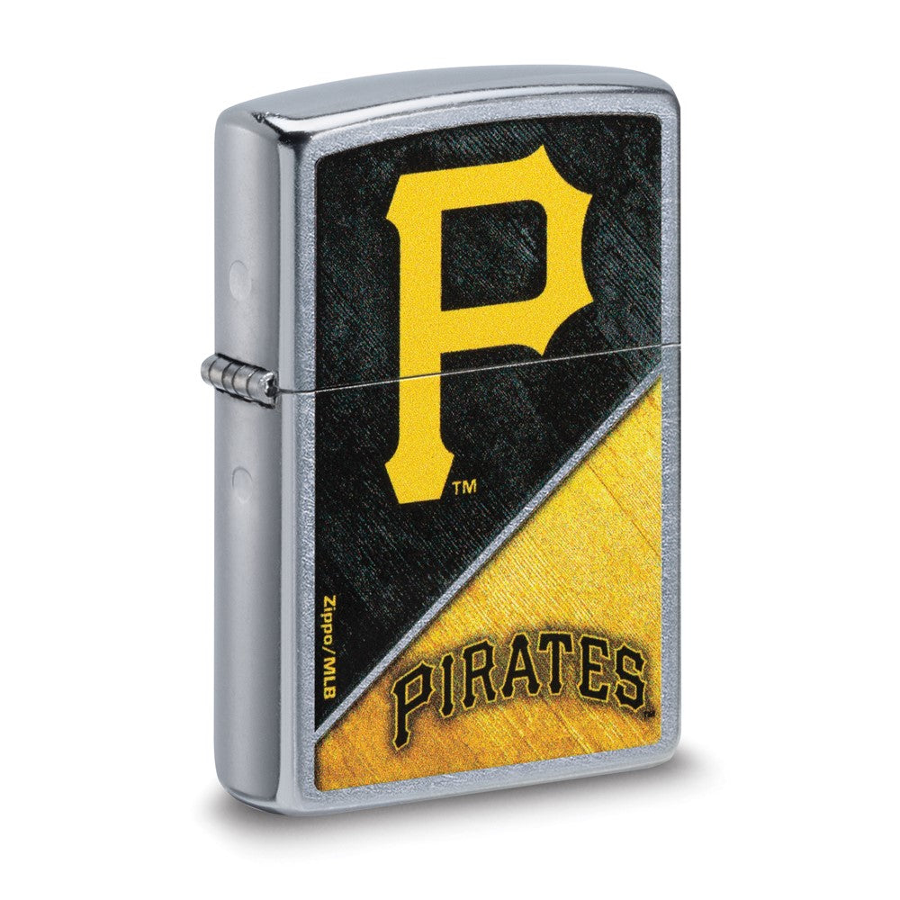 Zippo Street Chrome Pittsburgh Pirates Color Image MLB Lighter