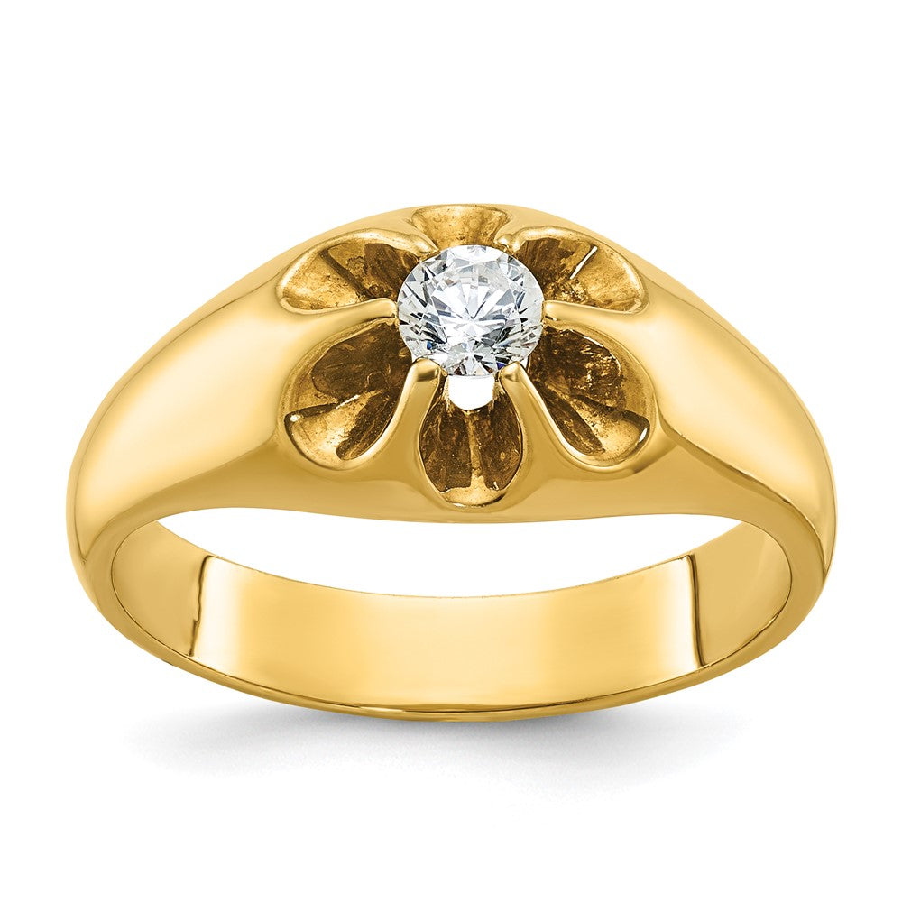 14k IBGoodman Men's 1/4 carat Diamond Complete Ring