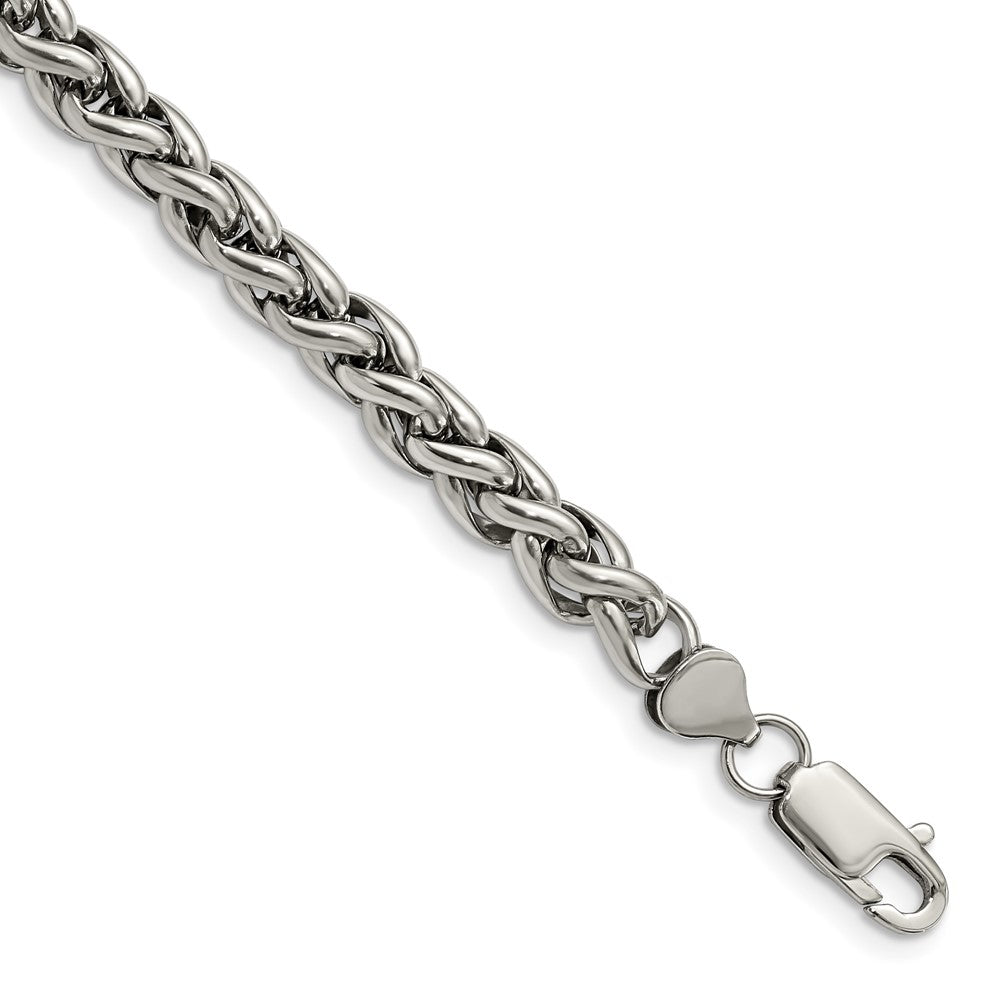 Stainless Steel Polished 8.5in Bracelet 8.5 inches