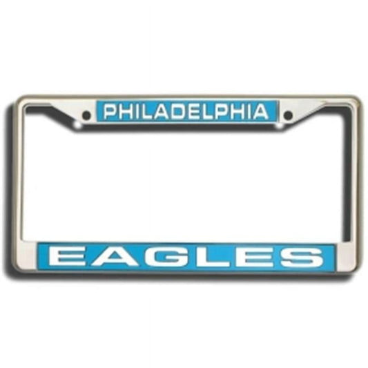 NFL Philadelphia Eagles Green Laser Chrome Acrylic License Plate Frame QGC7094