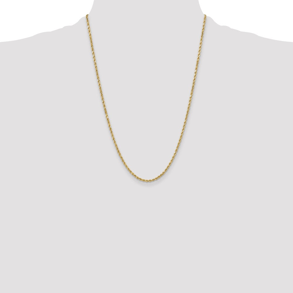 10k 3mm Semi-solid D/C Rope Chain