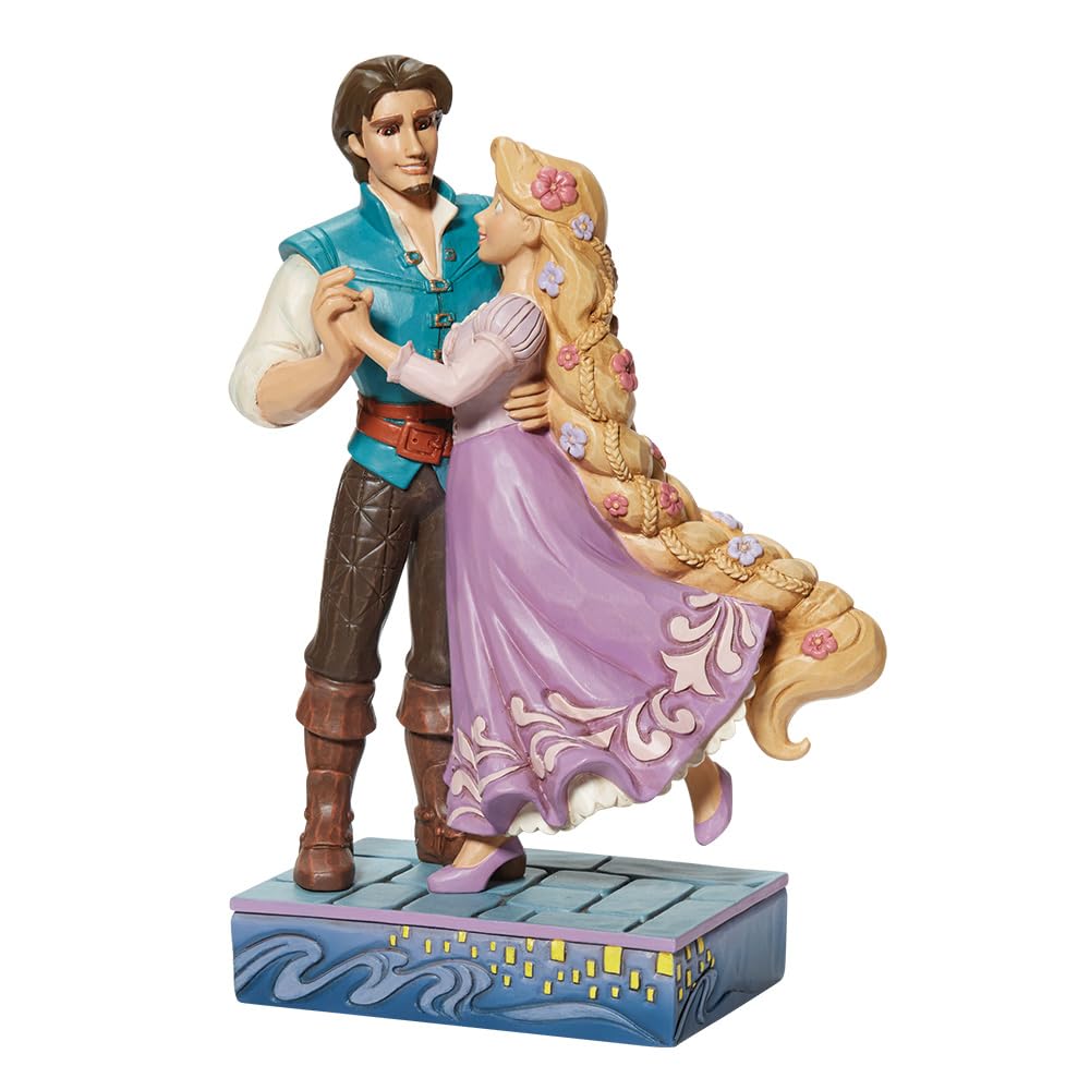 Jim Shore My New Dream - One Figurine 7.25 Inch, Resin - Rapunzel & Flynn Love 6013071