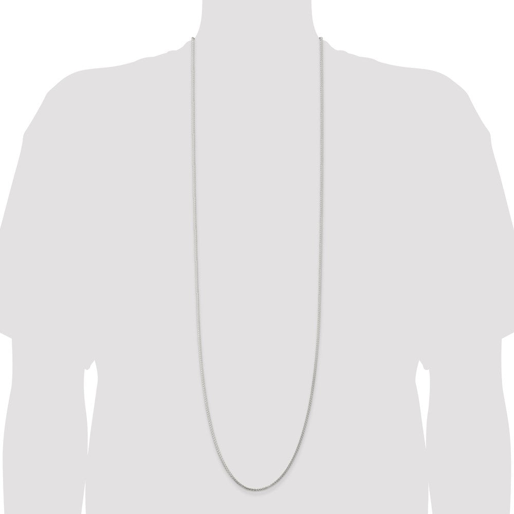 Sterling Silver 1.75mm Round Spiga Chain 42 Inches