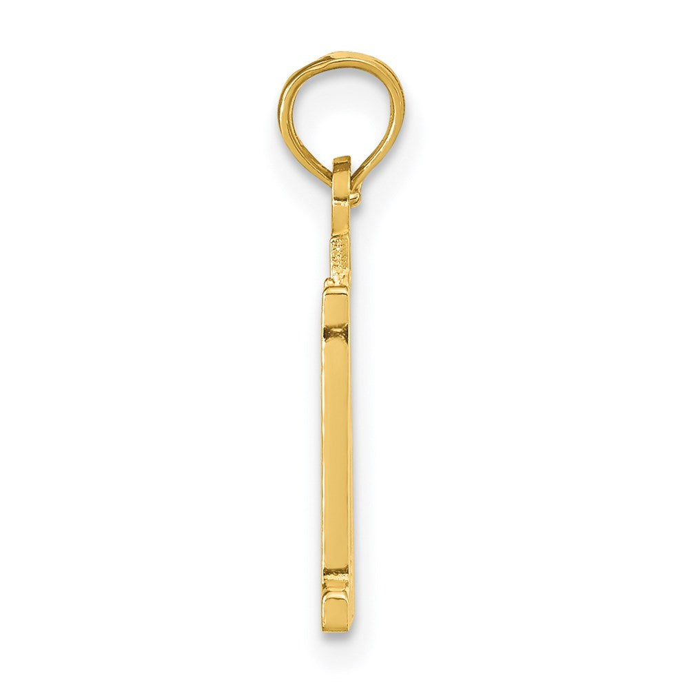 14k Polished Number 11 Pendant