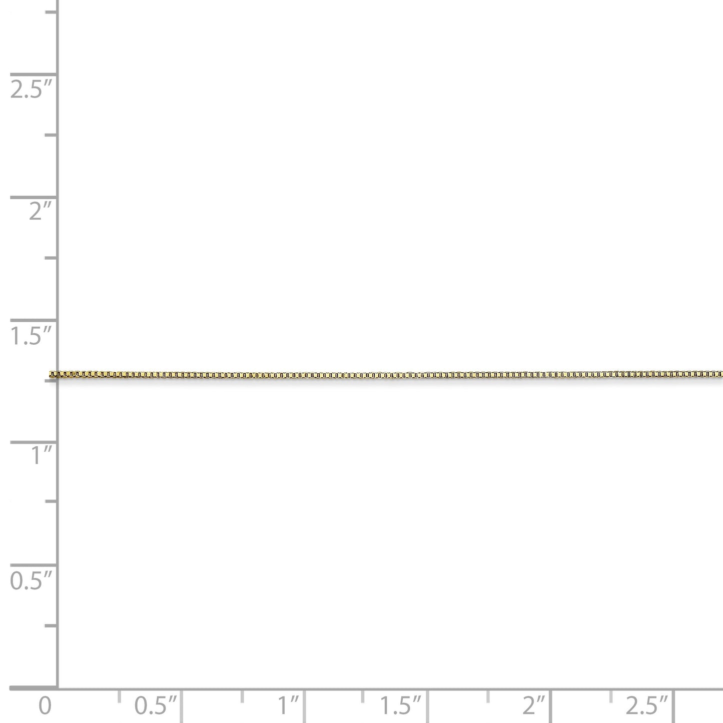 10k .5mm Box Chain Yellow Gold