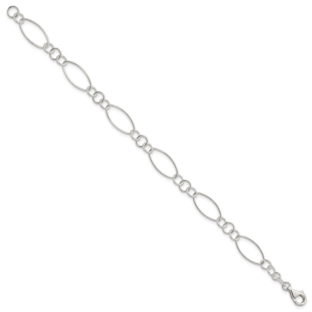 Sterling Silver Fancy Bracelet 7.5 inches