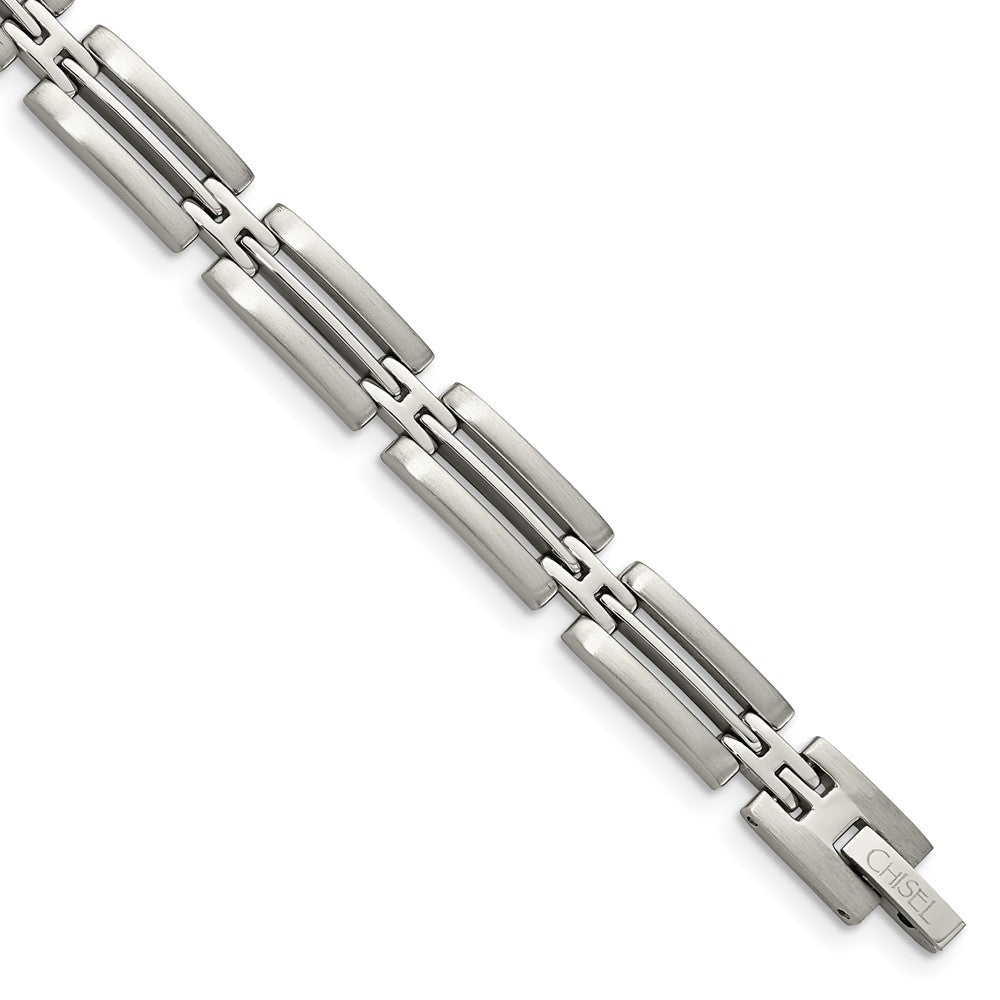 Stainless Steel Brushed and Polished 8.75in Bracelet 8.75 inches