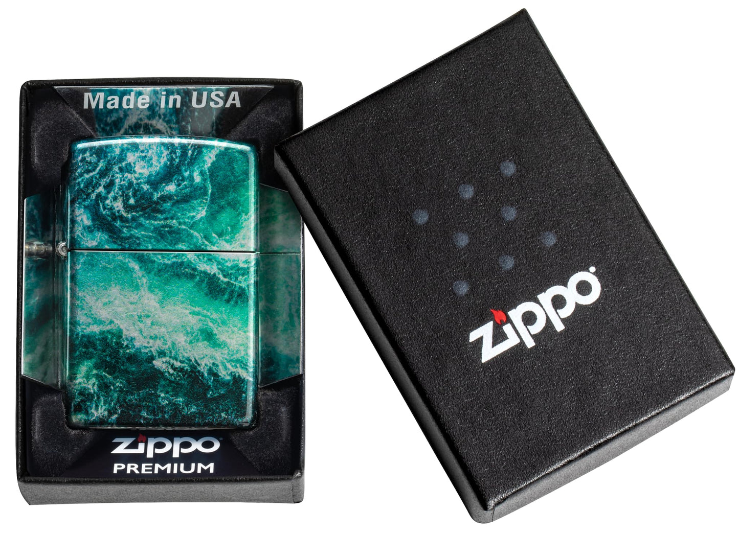 Zippo Rogue Wave Design 540 Fusion Pocket Lighter