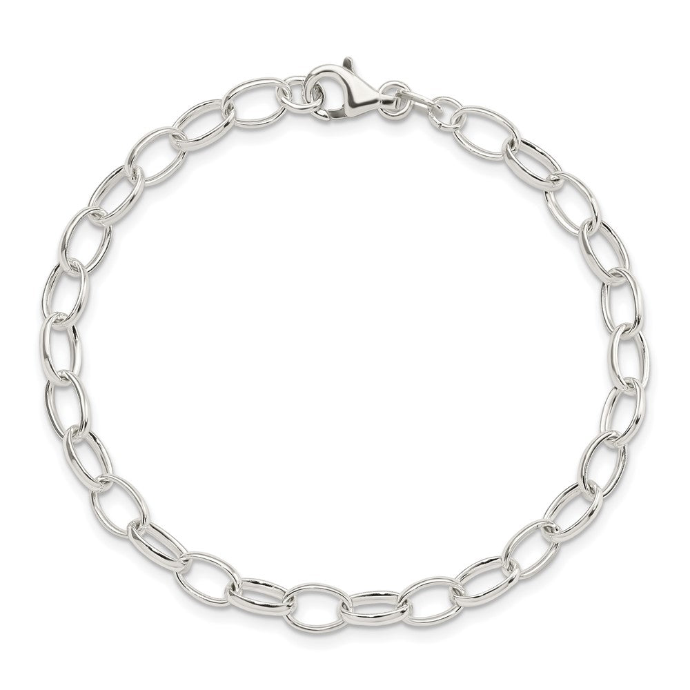 Sterling Silver Polished Fancy Link Bracelet 7.5 inches