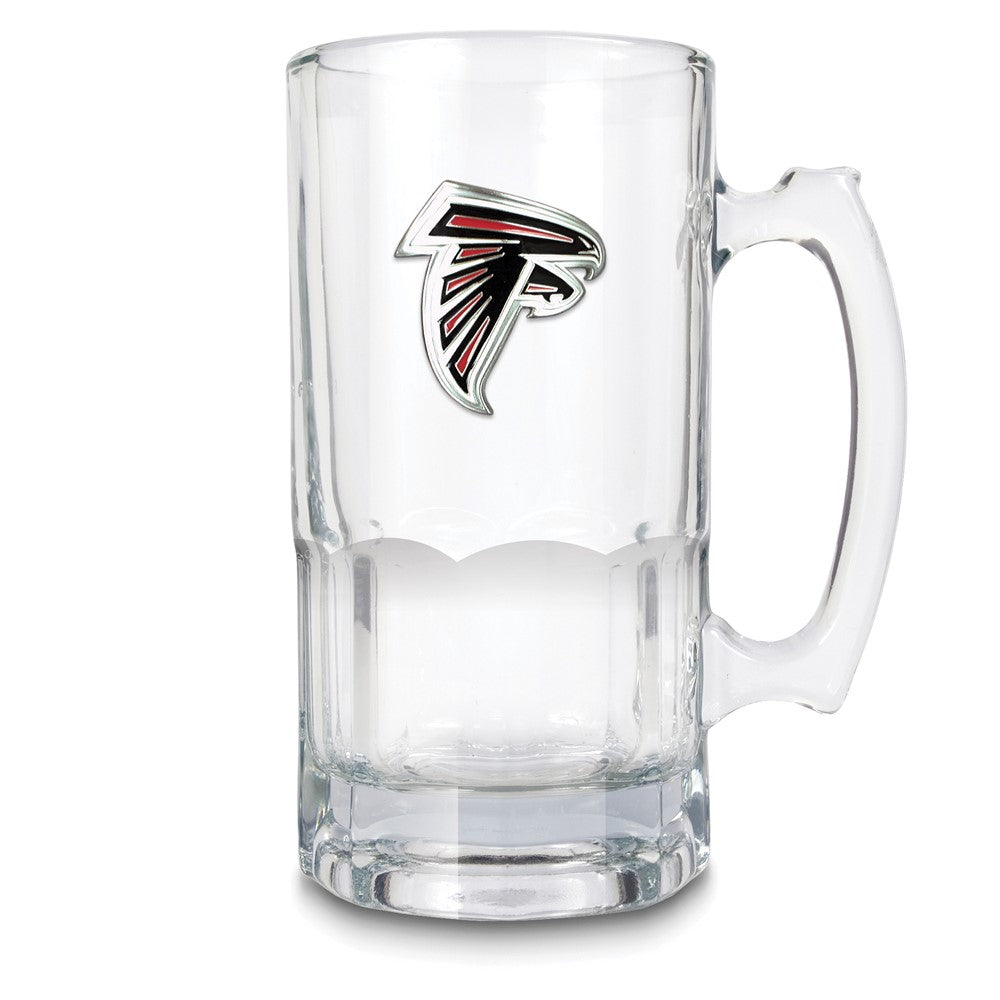 NFL Atlanta Falcons Glass 32 ounce Macho Mug with Emblem