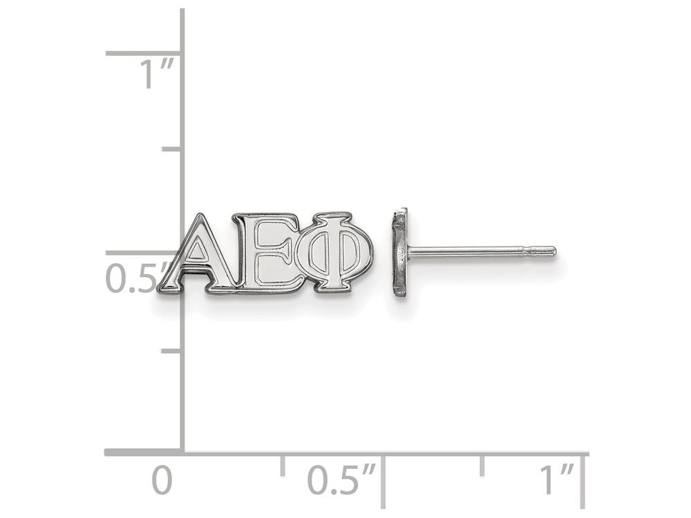 Sterling Silver Official Licensed Greek Sororities Alpha Epsilon Phi XS Post Earrings