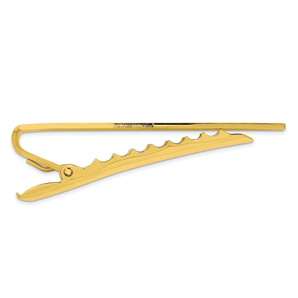 Kelly Waters Gold-plated Chevron Pattern Tie Bar