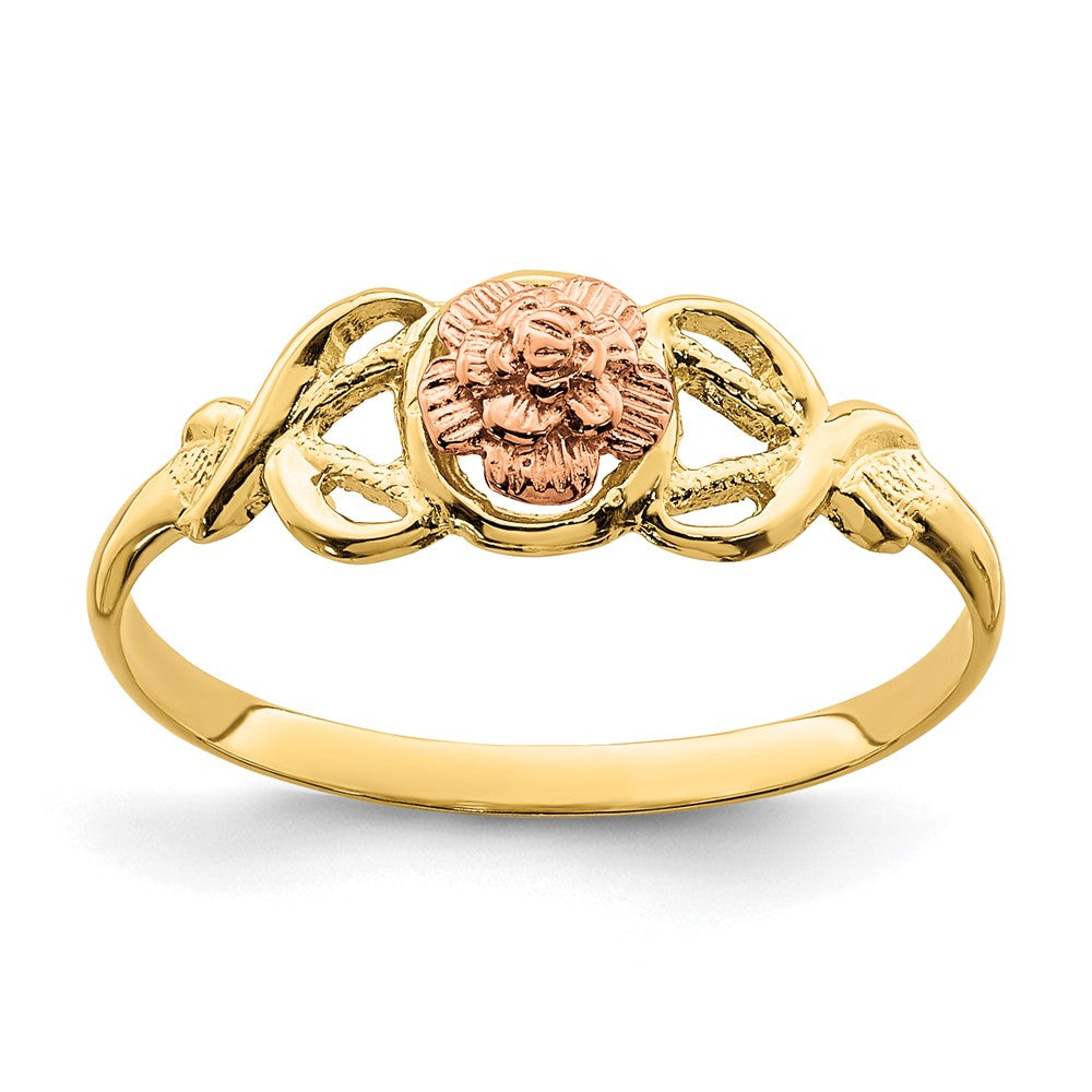 14K Two-Tone Polished Ring Size 7