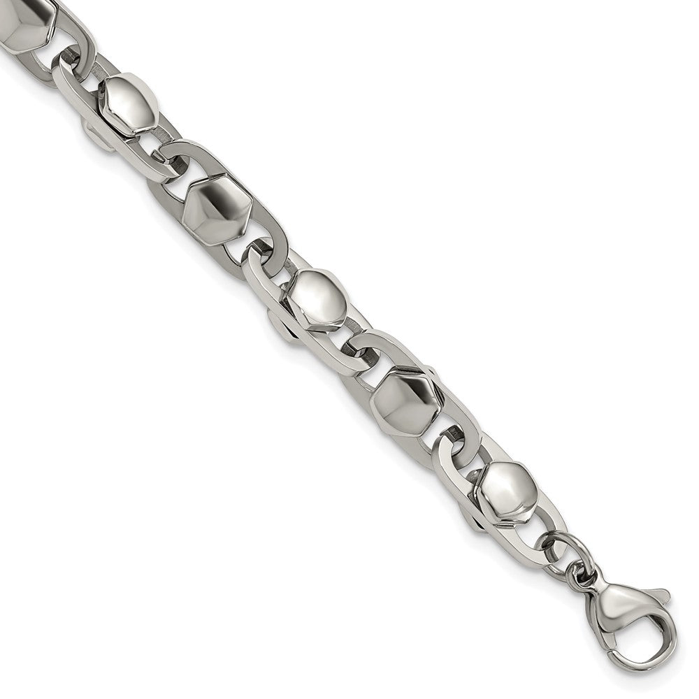 Stainless Steel Polished 6.50mm 8.25in Bracelet 8.25 inches