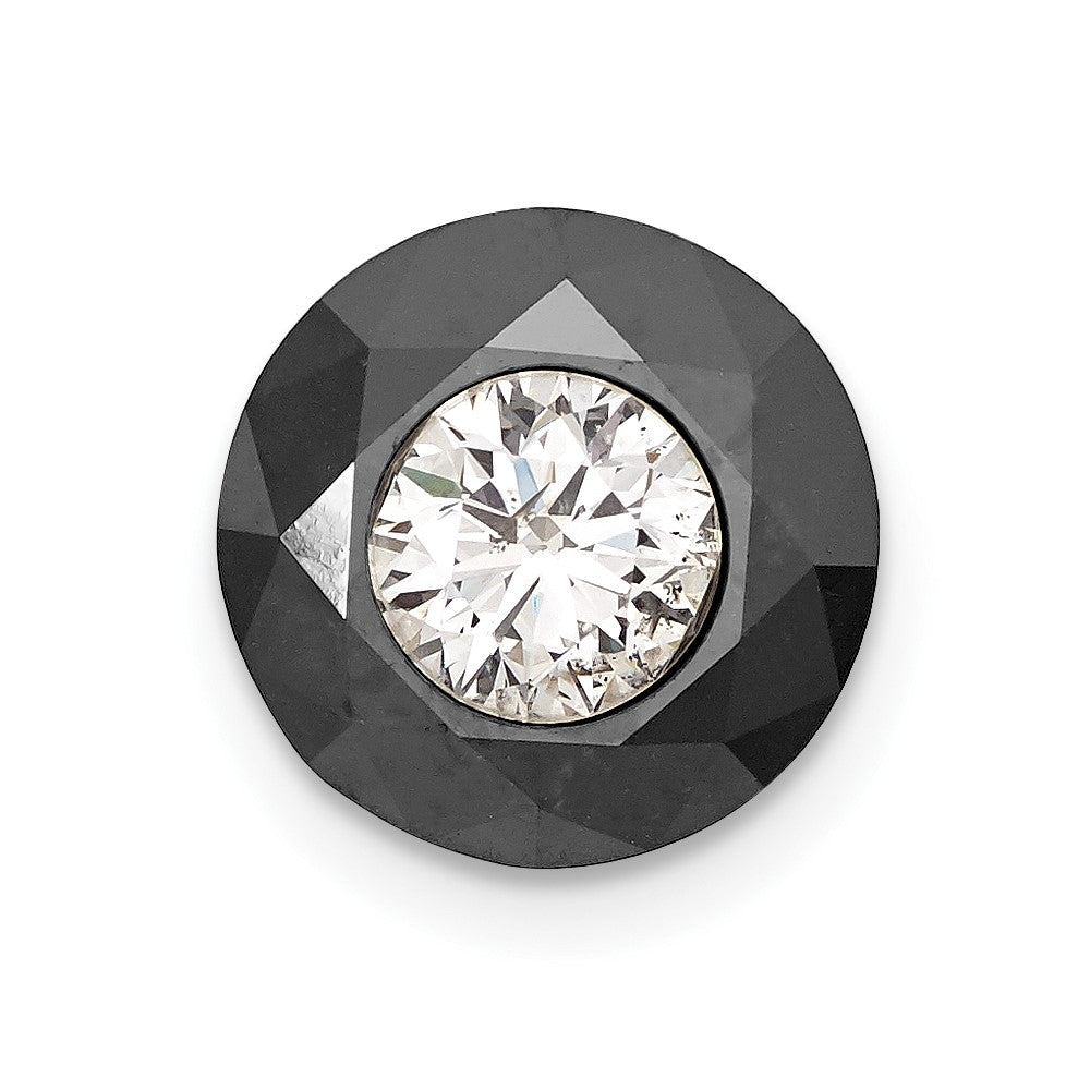 White Night Black & White 4.25ct. AA Diamond Single Stud Earring