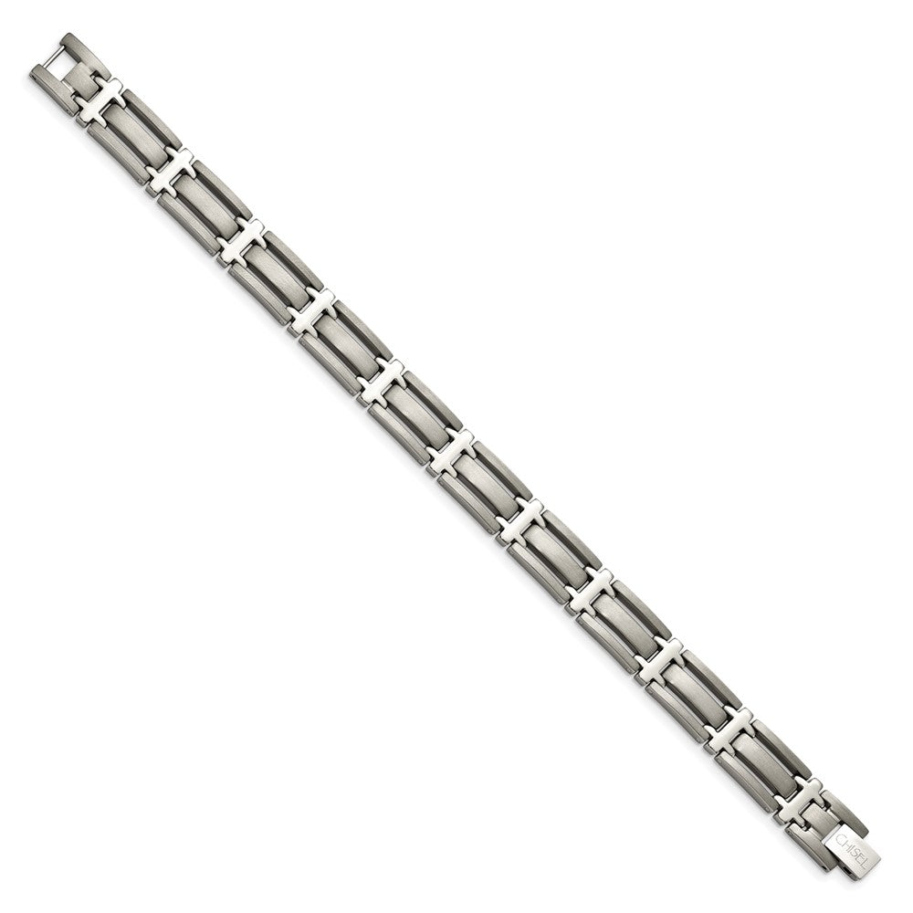 Titanium Brushed and Polished 8.75in Bracelet 8.75 inches