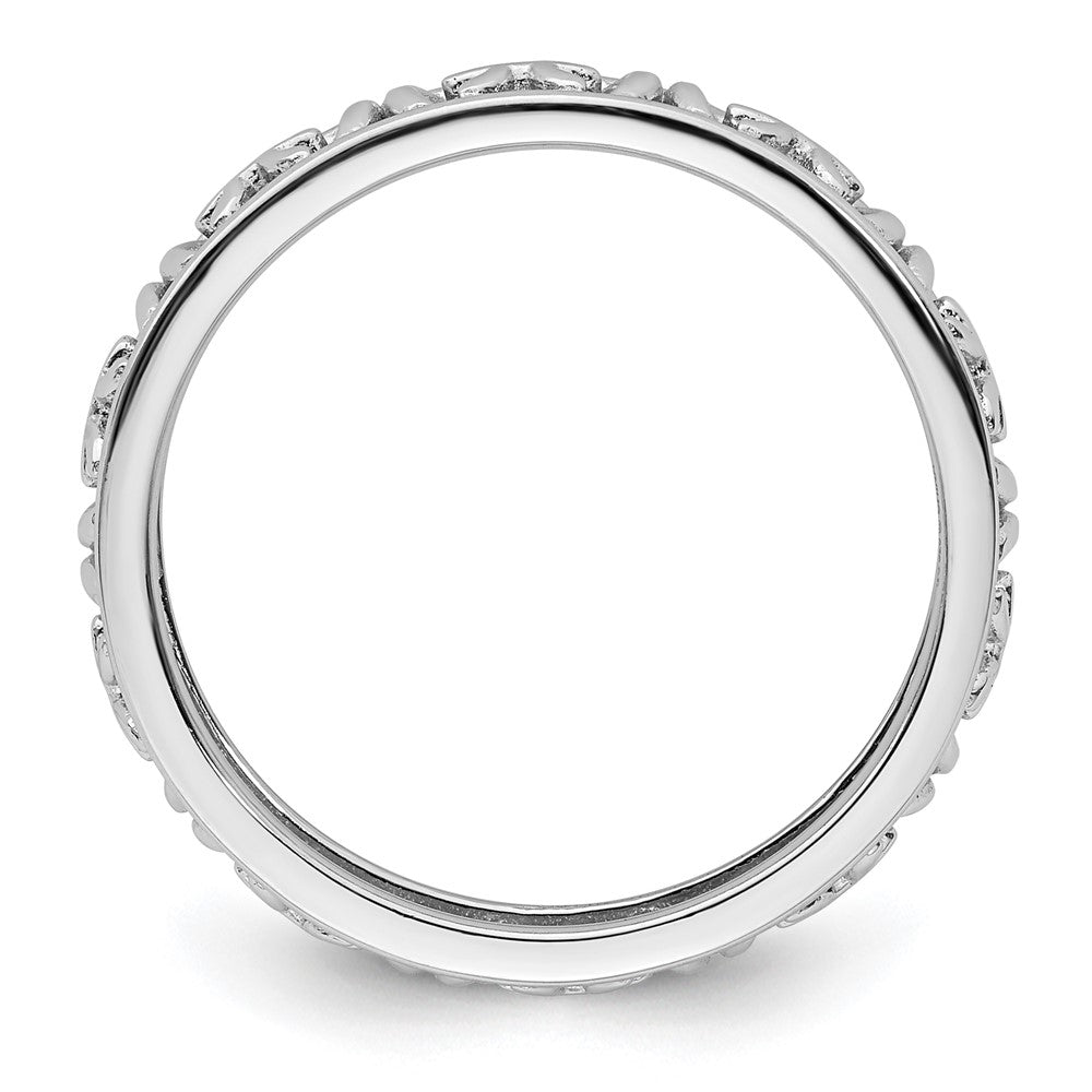 Sterling Silver Stackable Expressions Pisces Zodiac Ring Size -5